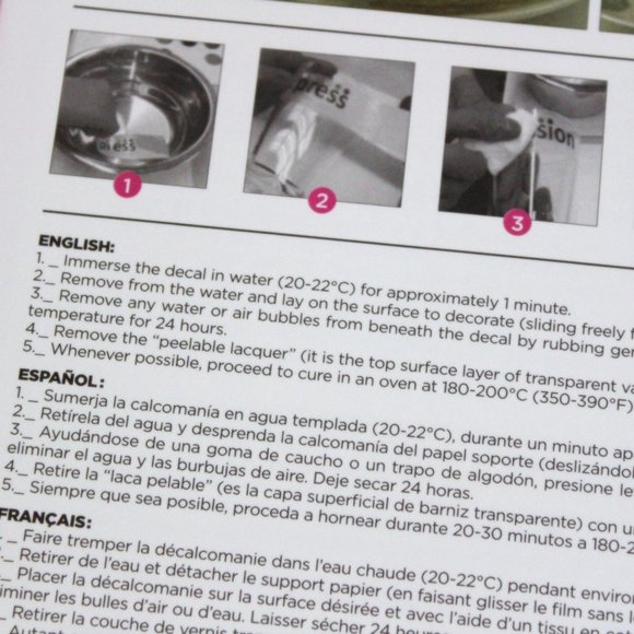 Decorprint Peelable Water Slide Craft Decals Lot DIY Roses - Picture 5 of 5